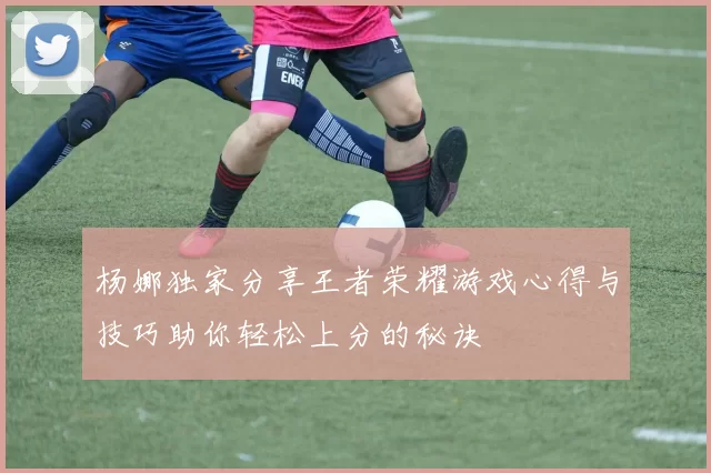 杨娜独家分享王者荣耀游戏心得与技巧助你轻松上分的秘诀